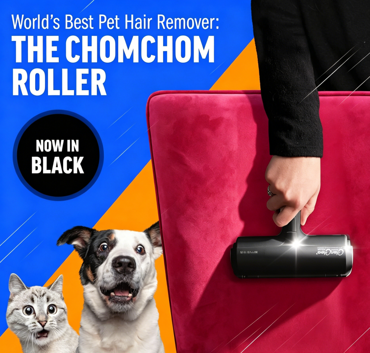 Roller Pet Hair Remover – Original Size Reusable Lint Roller for Cat & Dog Hair on Furniture