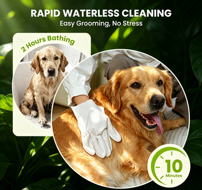 12PCS Hypoallergenic Pet Glove Wipes for Dogs, Cats & Small Animals
