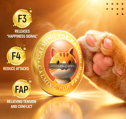 Granatan Calming Pop Patch for Cat Travel, Pheromone Diffuser for Cats
