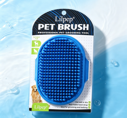 Dog Grooming Brush, Pet Shampoo Bath Brush Soothing Massage Rubber Comb
