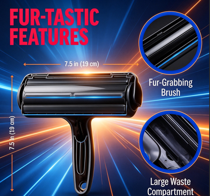 Roller Pet Hair Remover – Original Size Reusable Lint Roller for Cat & Dog Hair on Furniture
