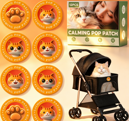Granatan Calming Pop Patch for Cat Travel, Pheromone Diffuser for Cats